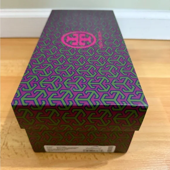 Tory Burch NIB Platform Flip Flops Blush Pink Suede Sandals Sz 9 Giftable! - Picture 6 of 6